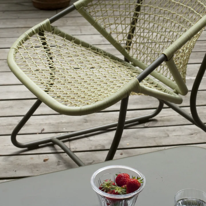 zitting in Kriss-Kross-patroon