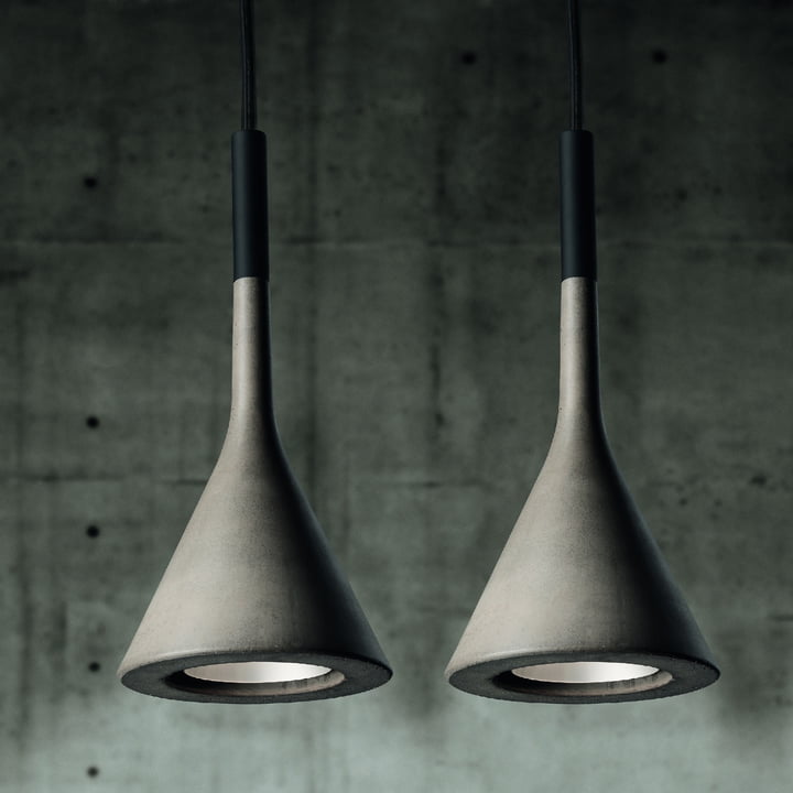 Foscarini Aplomb - Hanglamp grijs, duo naast elkaar