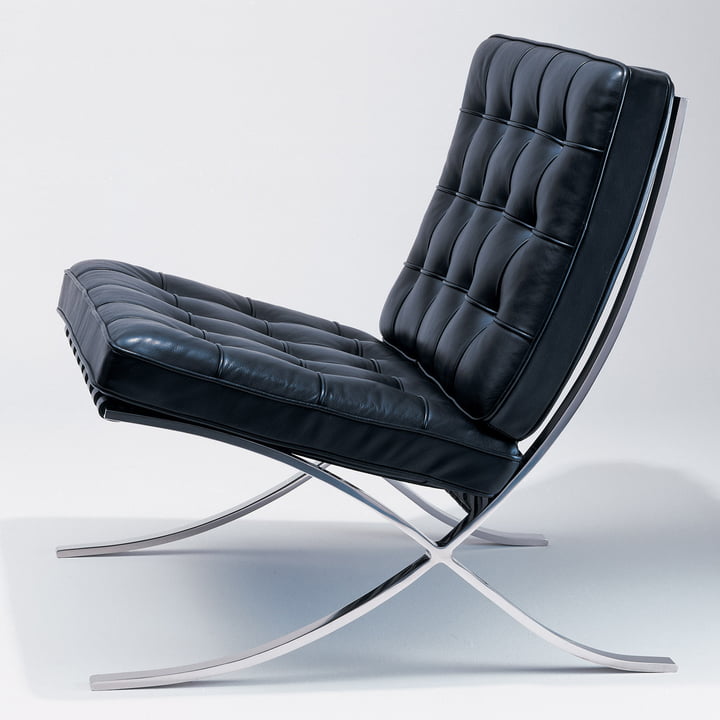 Barcelona Knoll - Fauteuil, zwart