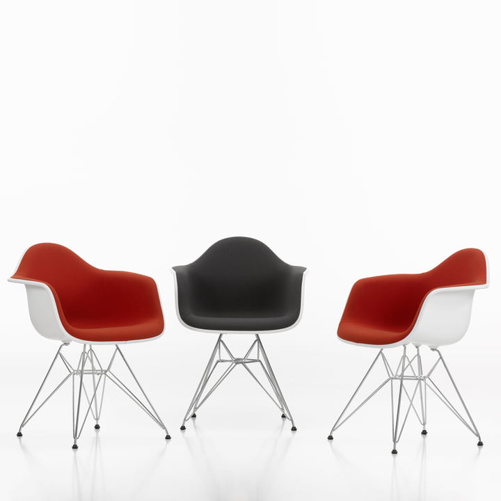 Eames Plastic Armchair DAR - Volledige bekleding