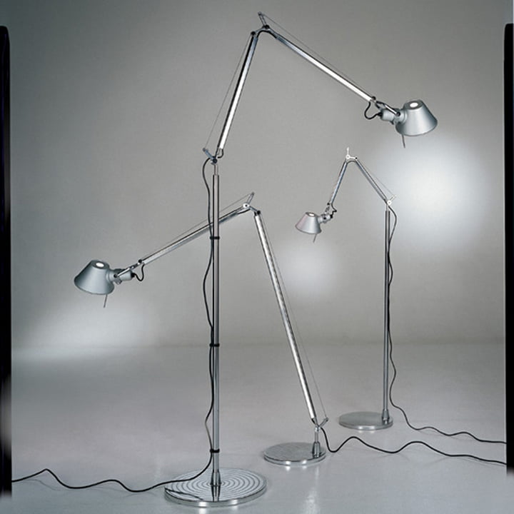 Artemide - Tolomeo Terra vloerlamp, body aluminium, halogeen lam