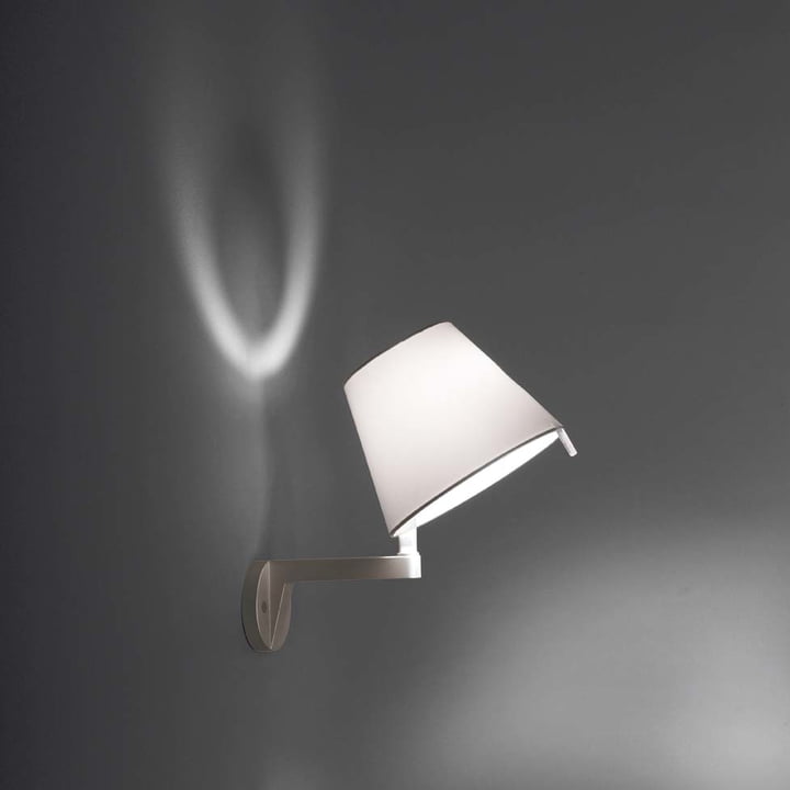 Artemide - Melampo Parete, aan / uit schakelaar, aluminium Melampo Parete