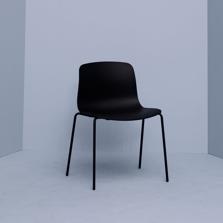 Hay - About A Chair AAC 16, aluminium zwart / zwart