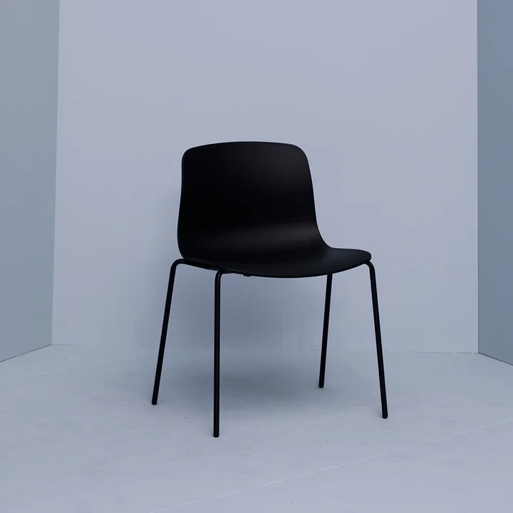 HAY - About A Chair AAC 16, aluminium zwart / zwart