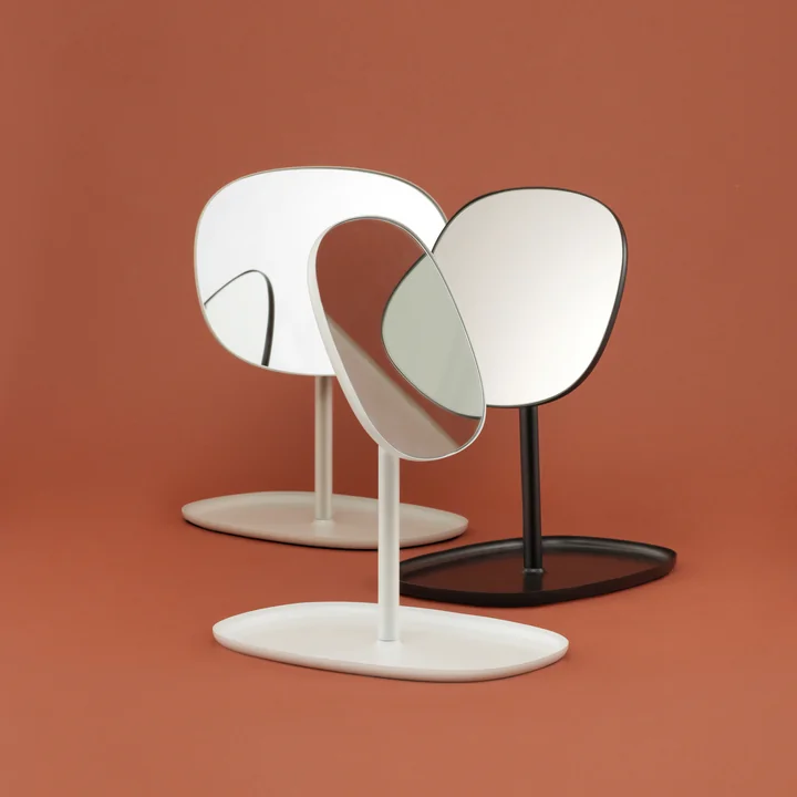 Normann Copenhagen - Flip Mirror, Groep in wit, zwart, zand