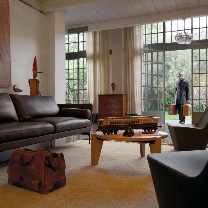 Vitra - Guéridon Bas salontafel, natuurlijk eiken - woonkamer