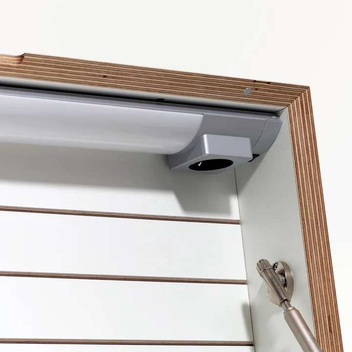 Müller Small Living - Flatbox, wit - details, lamp