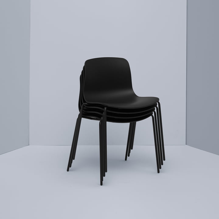 Hay - About A Chair AAC 16, aluminium zwart / zwart