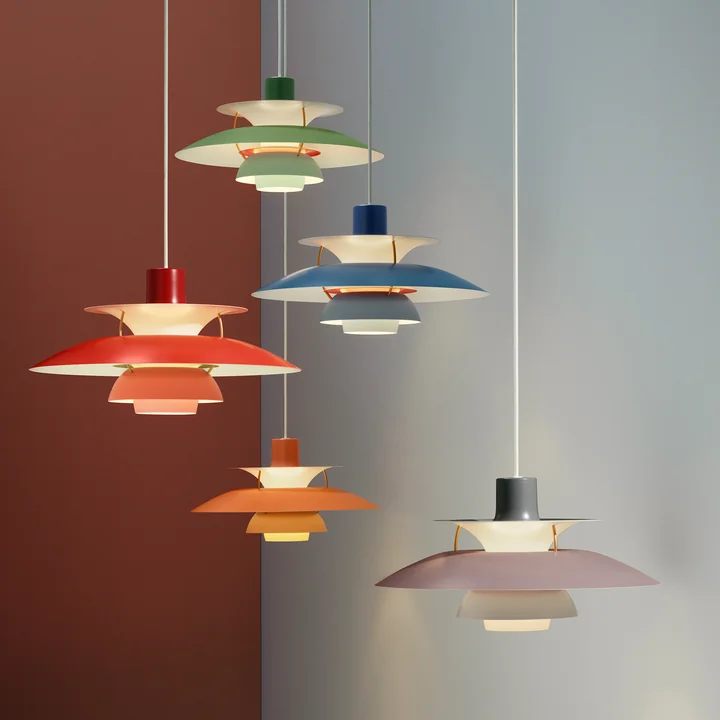 De Louis Poulsen - PH 5 hanglamp in verschillende kleuren