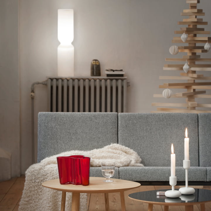 Lantaarnlamp en Aalto Vaas van Iittala