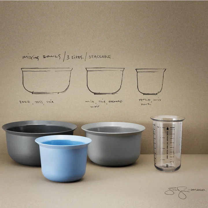 Maatbekers en Mix-It mengkommen van Rig-Tig by Stelton