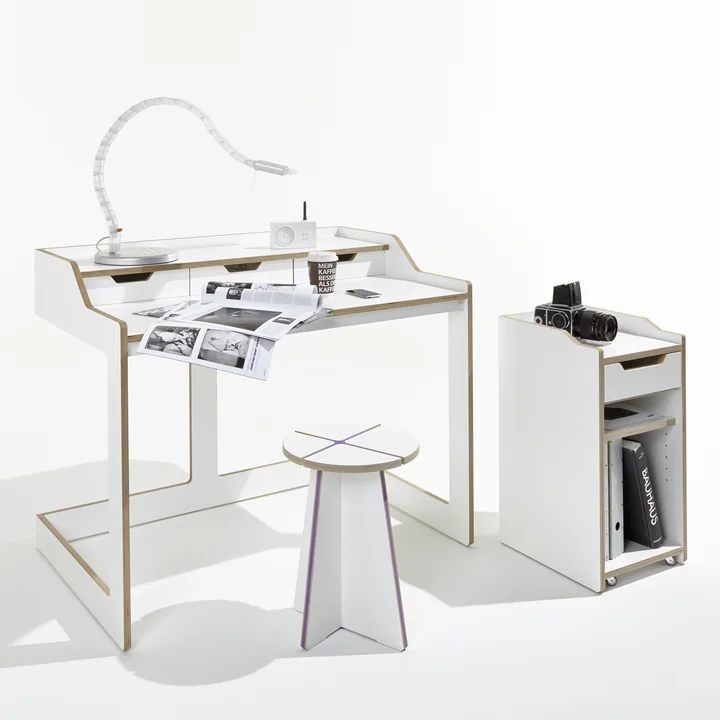 Müller Small Living - Vliegtuigbureau met container, open