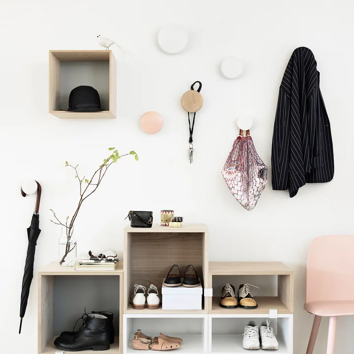 Wandhaak " The Dots " Set van 5 van Muuto