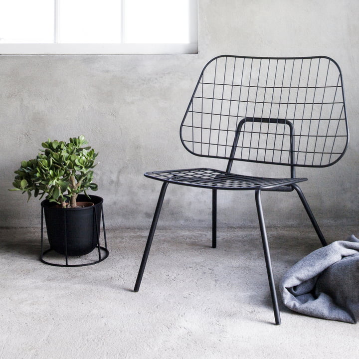 Wire Pot WM String Lounge Chair en door Audo