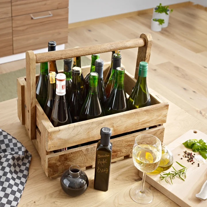 Jan Kurtz - Wijndoosje, teakhout