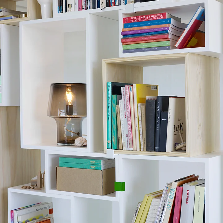 Stacked Opbergsysteem met tafellamp Cosy in Grey by Muuto