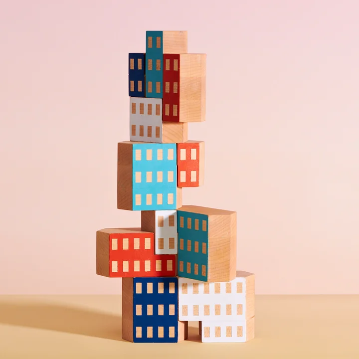 Areaware - Blokarchitectuur, houten architectuur speelgoed