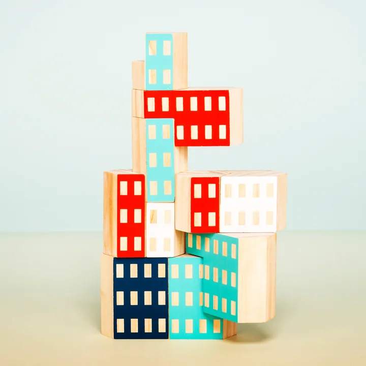 Areaware - Blokarchitectuur, houten architectuur speelgoed