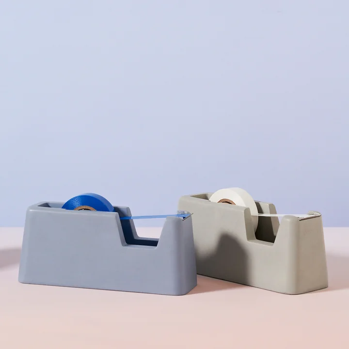 areaware - Betontape Dispenser klein, blauw, grijs