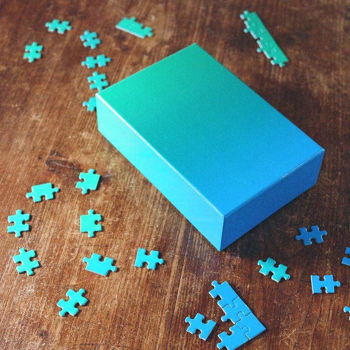 Areaware - Gradient Puzzle , blauw / groen