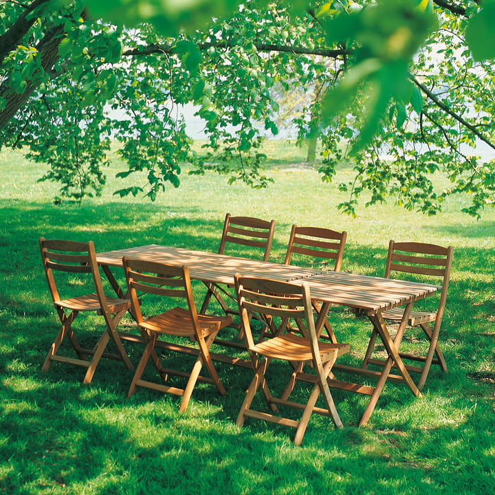 Selandia Tafel van Skagerak in teakhout