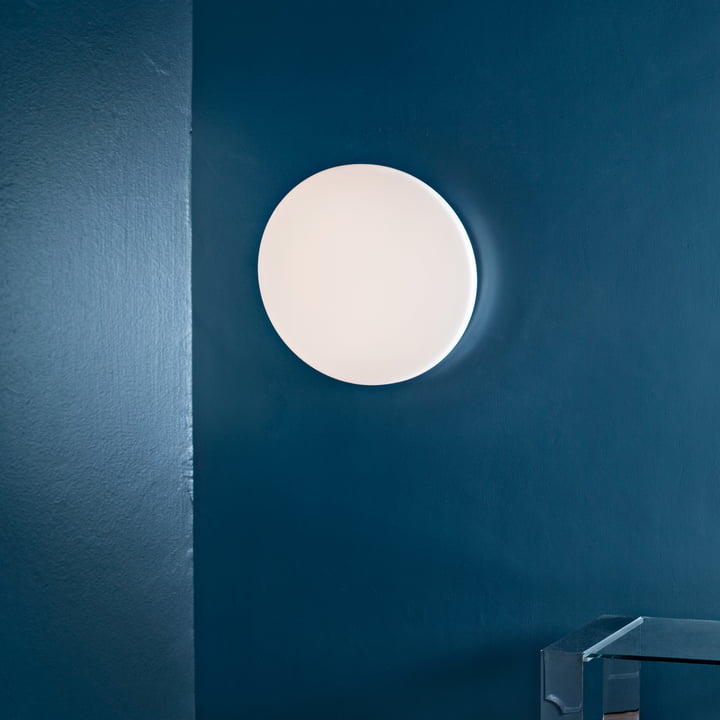 Flos - Clara Wall en Plafondlamp LED, wit zonder decoratieve ring