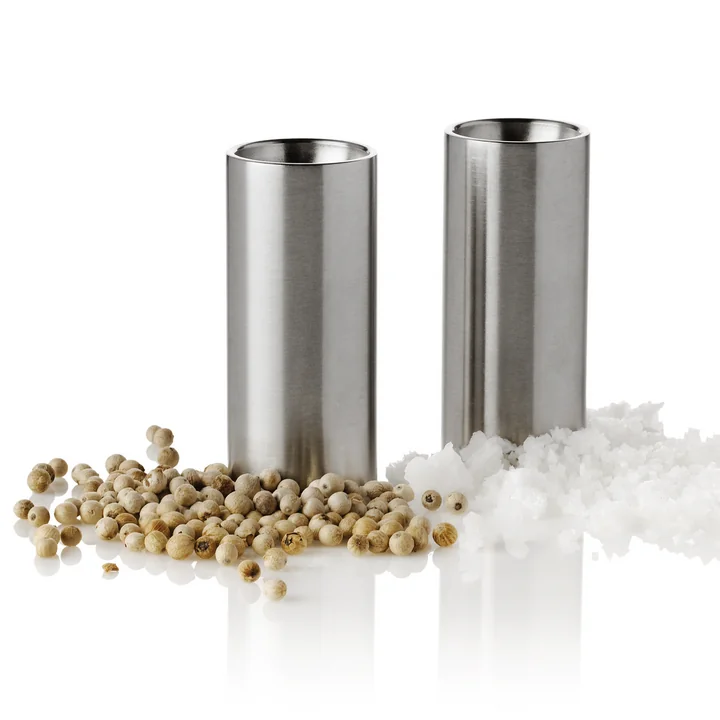 Het ontwerp van de peper- en zoutvaatjes van Stelton is wereldberoemd.