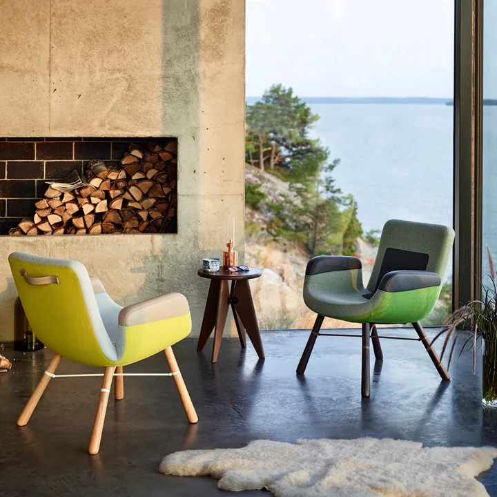 Tabouret Solvay Kruk & East River Chair by Vitra