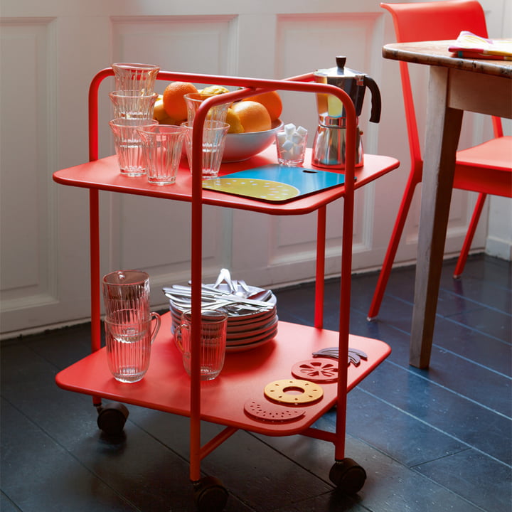 Alfred Side Table op wielen van Fermob