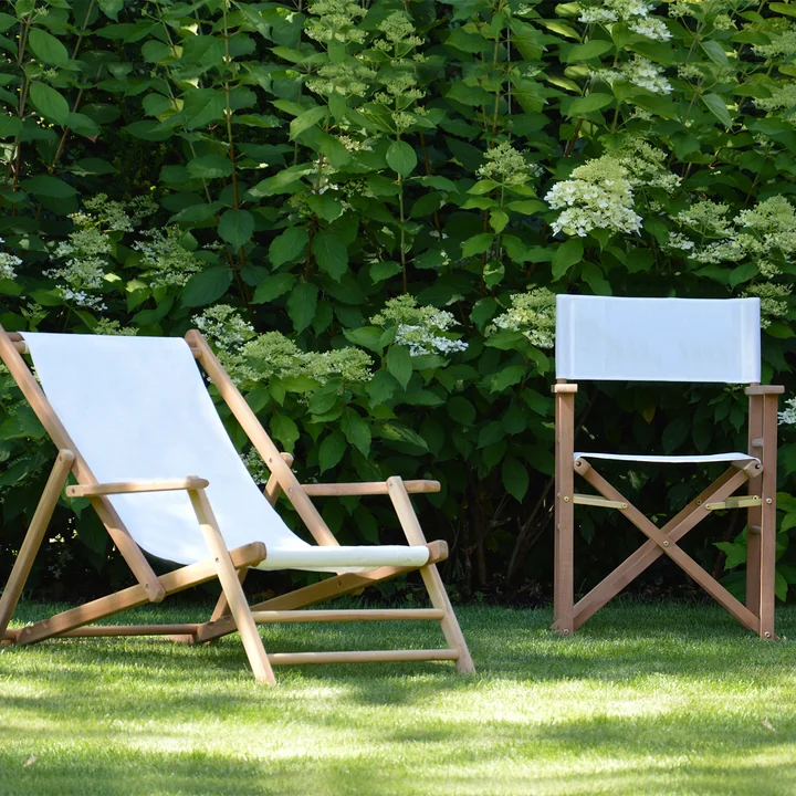 Ligstoel teak van Jan Kurtz