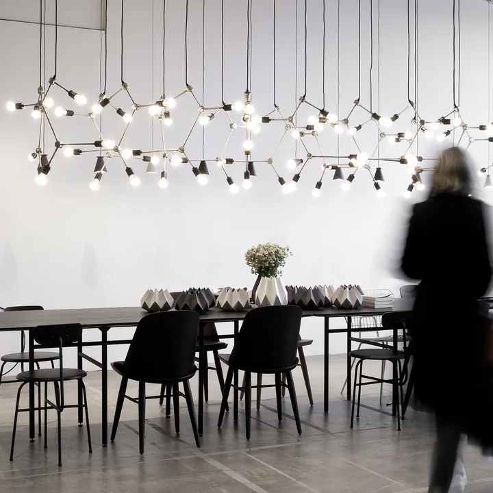 Franklin kroonluchter en Snaregade tafel