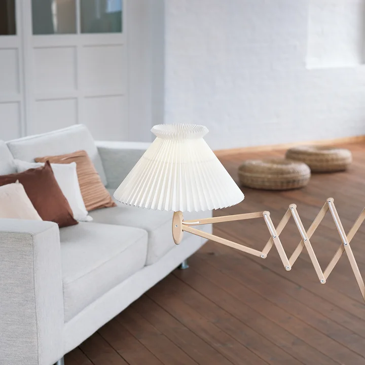 Wandlamp met telescooparm