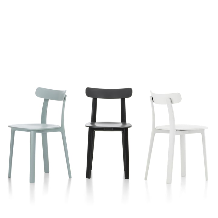 De All Plastic Chair van Vitra in verschillende kleurvariaties