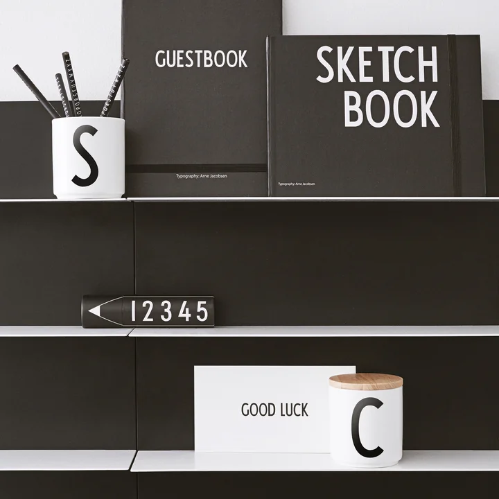 Ontwerpbrieven - Zwart papierplank A2