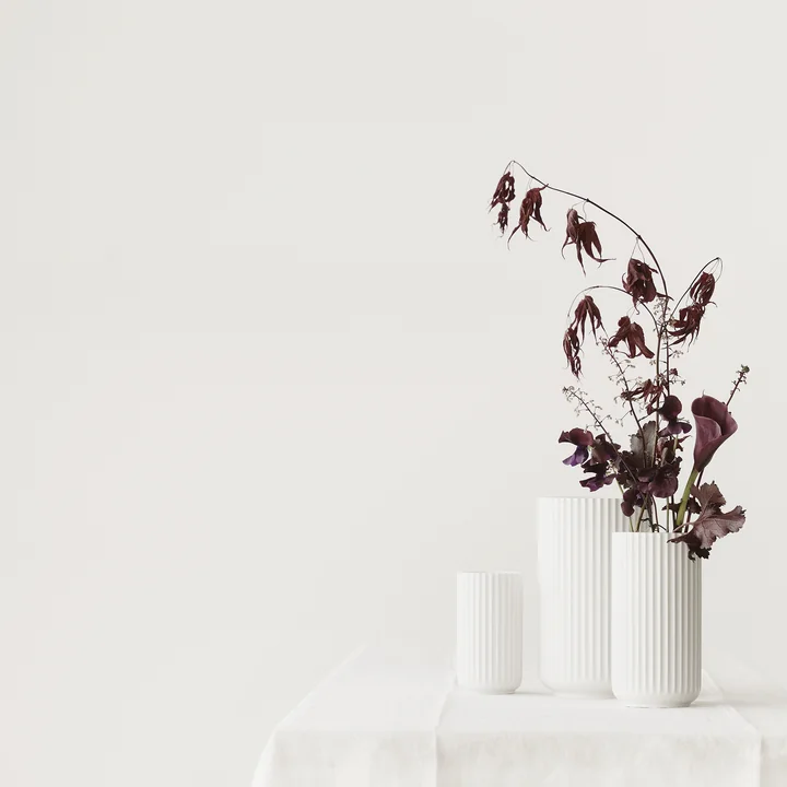 Lyngby Porcelæn - Lyngby Vaas, wit mat