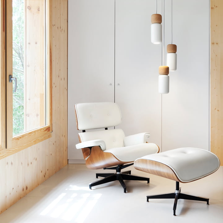 Pila Hanglamp met Lounge Chair & Ottoman