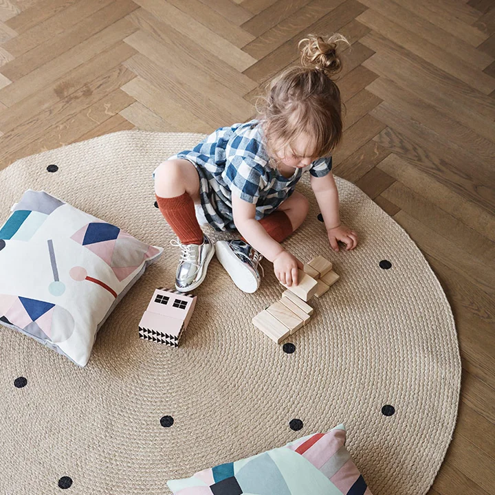 Ferm Living - Jute Rug dots