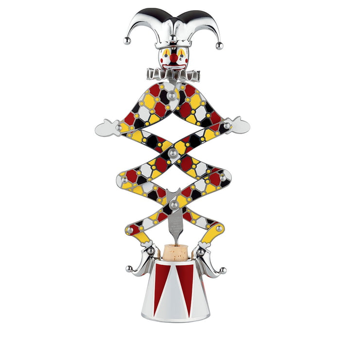 De narrenkurkentrekker (Limited Edition) van Alessi