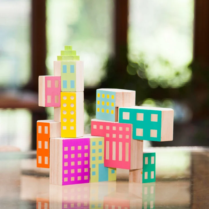 Areaware - Blokarchitectuur, houten architectuur speelgoed, Deco