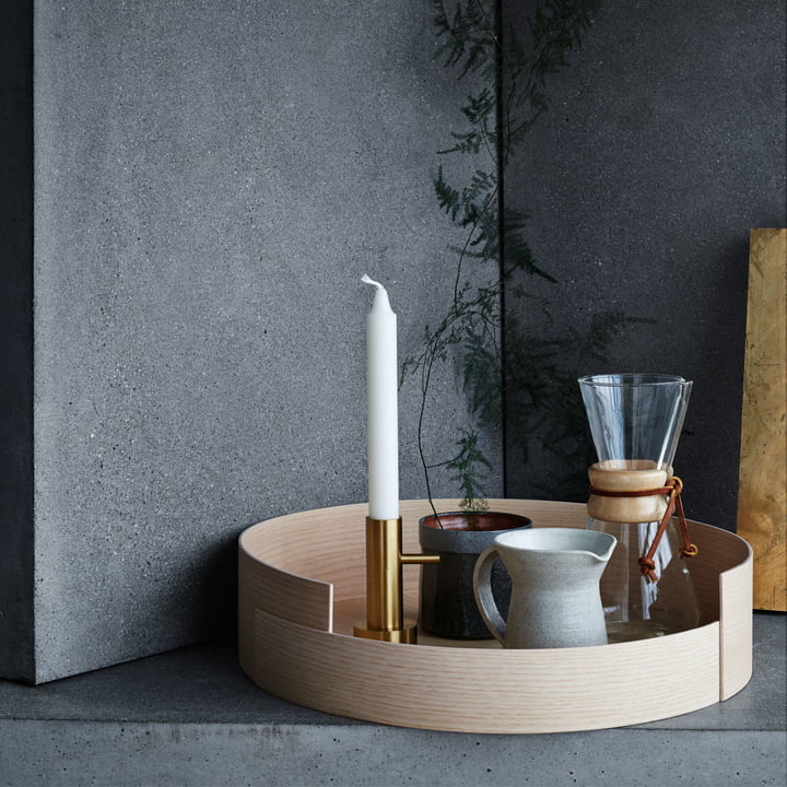 Kandelaar Single en Stack Tray by Fritz Hansen