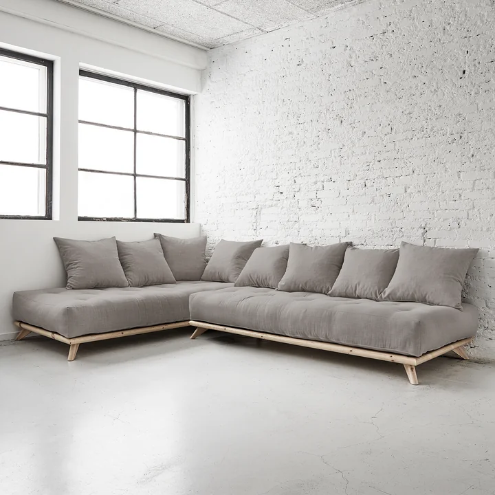 Senza Sofa Karup Design in natuurlijk dennenhout / granietgrijs