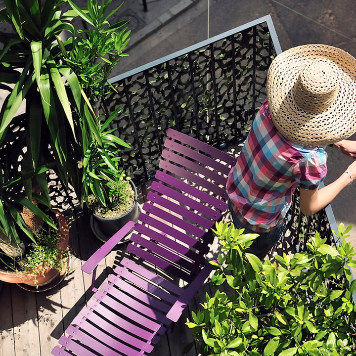 Bistro Tuinstoel van Fermob voor het balkon