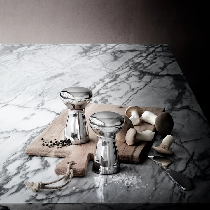Georg Jensen - Alfredo Zout en Peper Shaker, Set van 2, klein