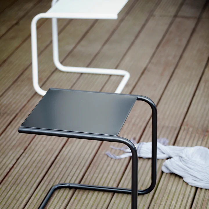 Club Bijzettafeltje van Fiam in wit en zwart