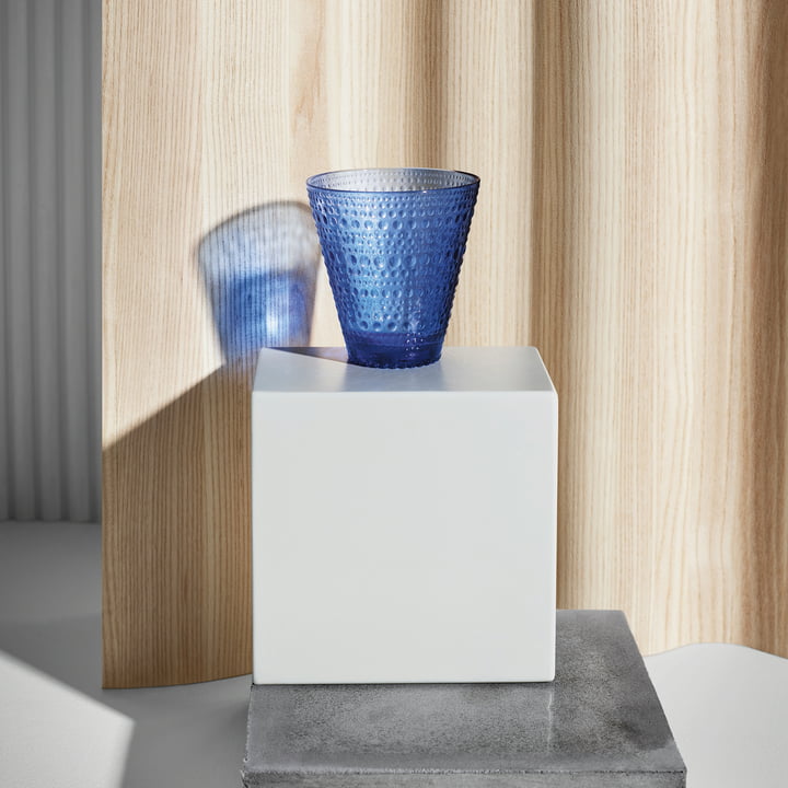 Kastehelmi Drinkglas van Iittala in ultramarijnblauw