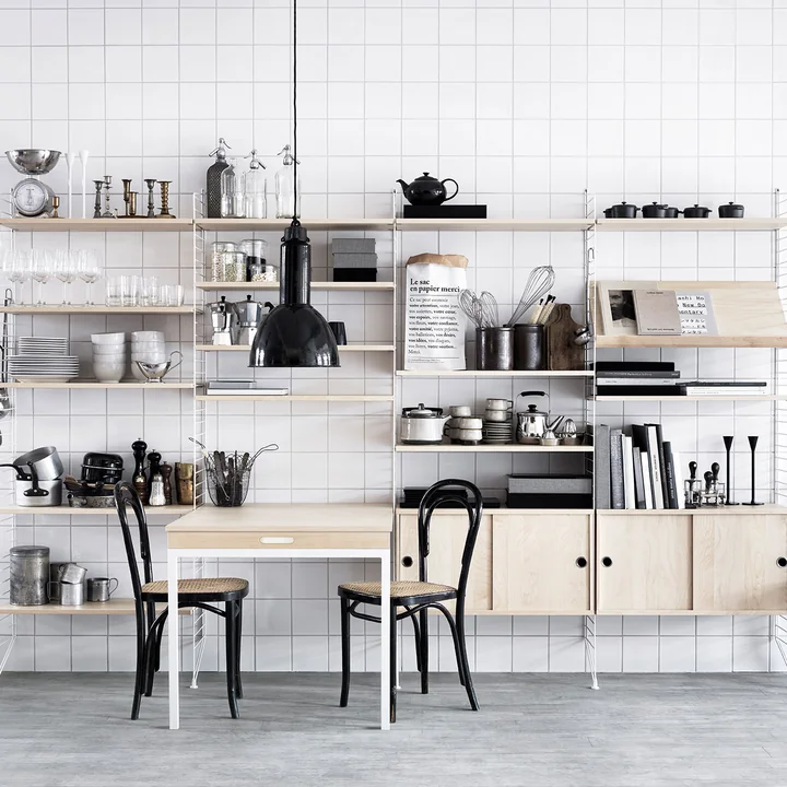 String Opbergsysteem van in de keuken