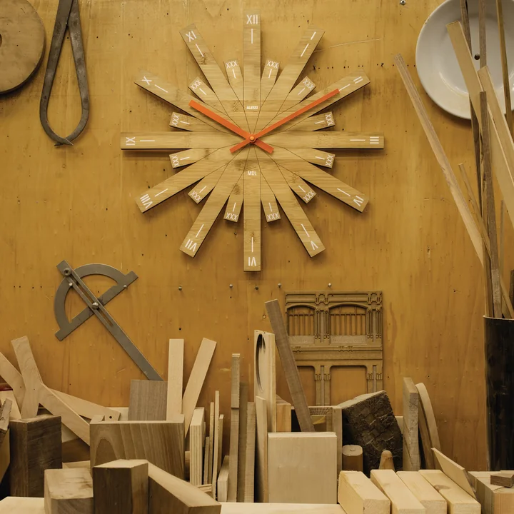 Raggiante wandklok van Alessi