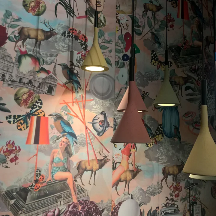 Aplomb LED-buitenlamp van Foscarini in saliegroen