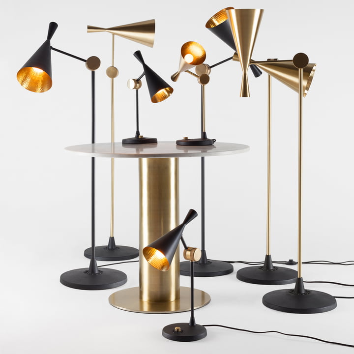 Klop de vloerlamp van Tom Dixon op.