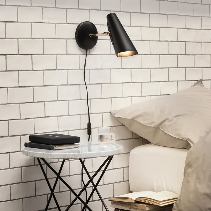 De Northern Verlichting - Birdy Wandlamp kort als nachtlampje boven het bed
